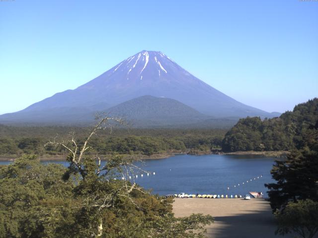 精進湖からの富士山