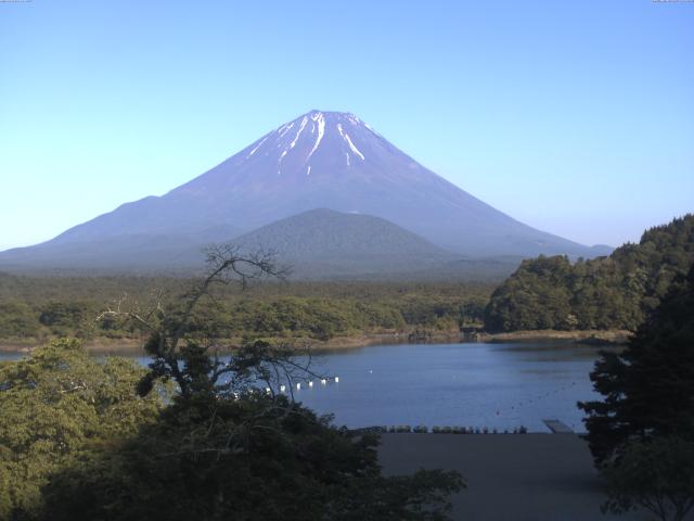 精進湖からの富士山