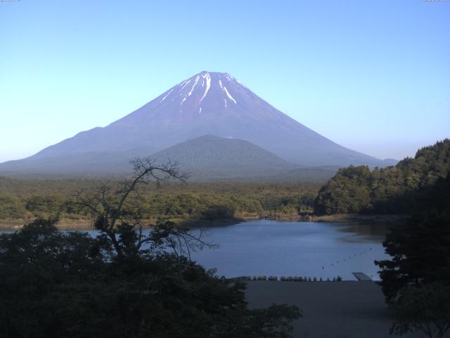 精進湖からの富士山