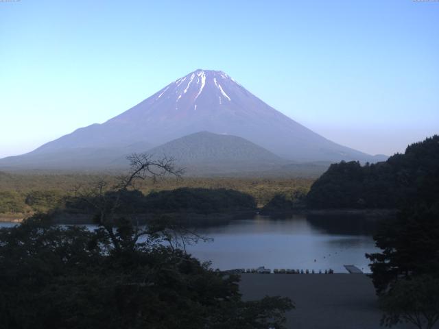 精進湖からの富士山