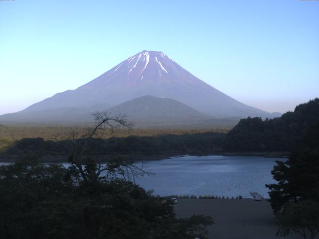 精進湖からの富士山