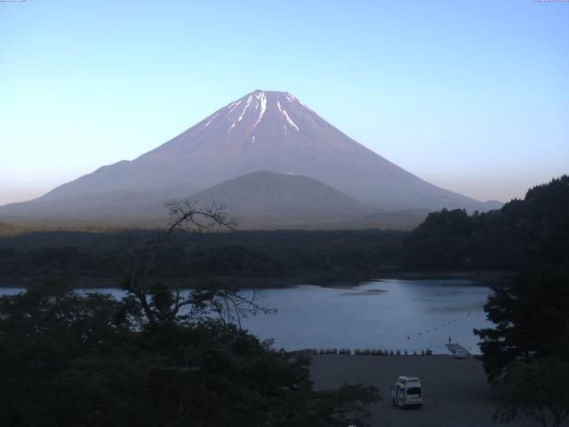 精進湖からの富士山