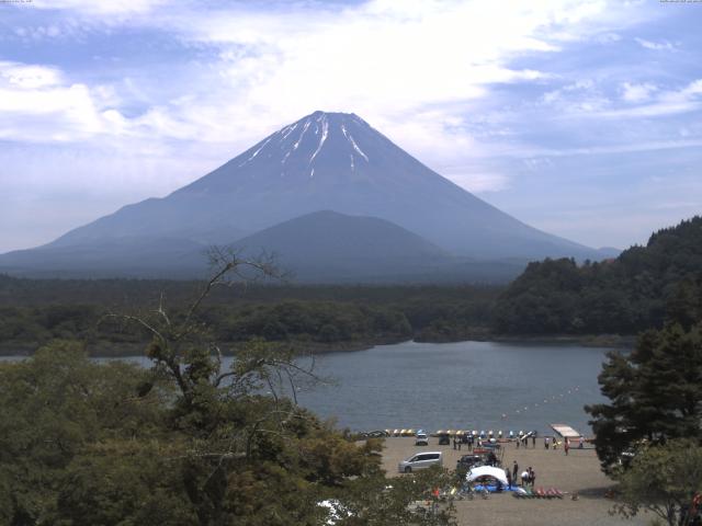 精進湖からの富士山