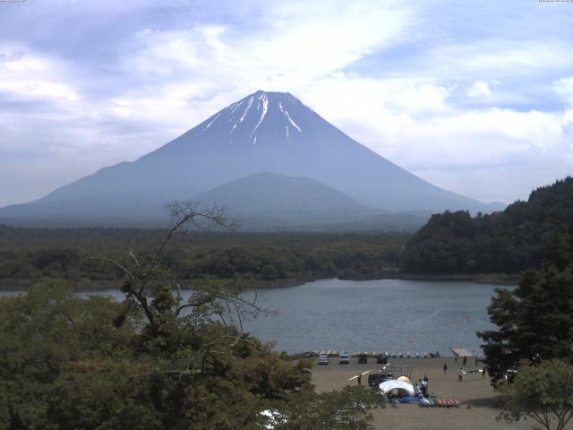 精進湖からの富士山