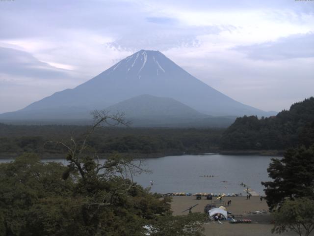 精進湖からの富士山
