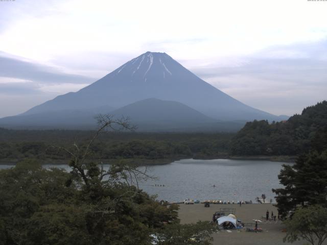 精進湖からの富士山