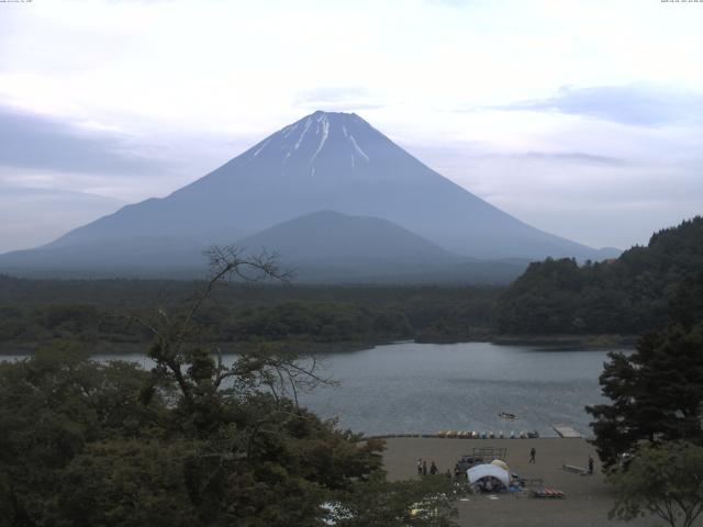 精進湖からの富士山