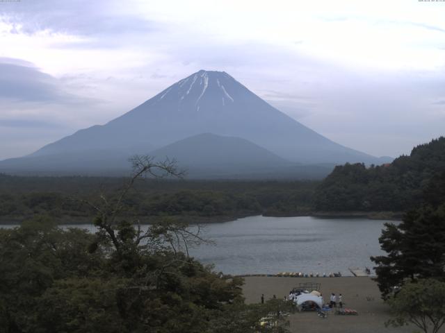 精進湖からの富士山