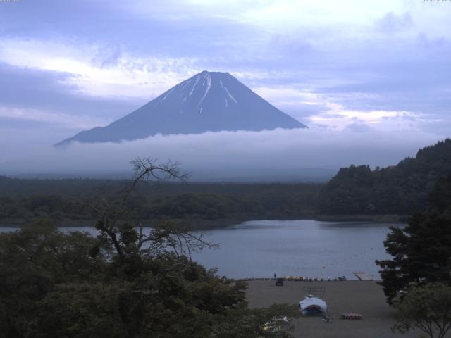 精進湖からの富士山