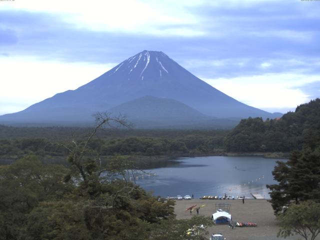 精進湖からの富士山