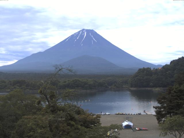 精進湖からの富士山