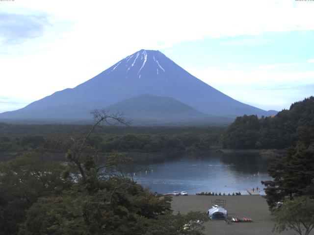 精進湖からの富士山