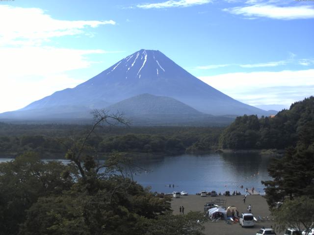 精進湖からの富士山