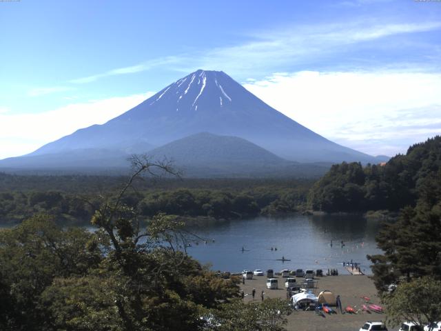 精進湖からの富士山