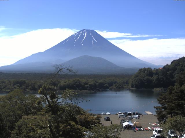 精進湖からの富士山