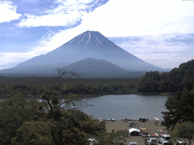 精進湖からの富士山
