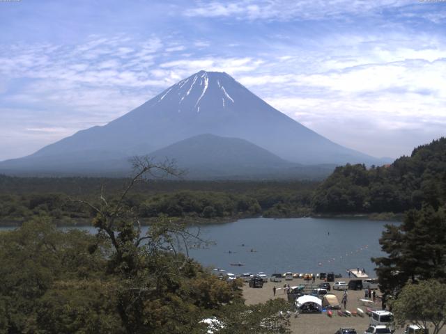 精進湖からの富士山