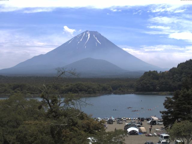 精進湖からの富士山