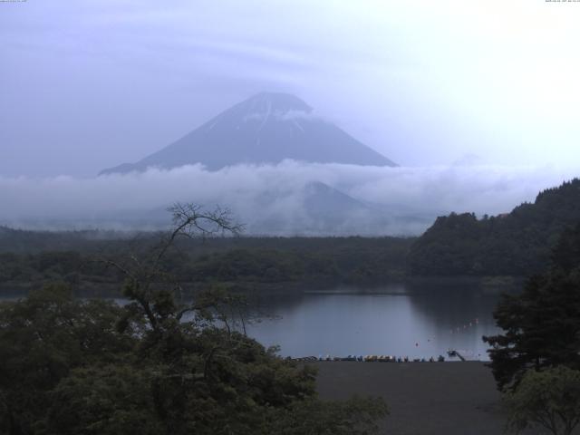 精進湖からの富士山