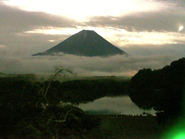 精進湖からの富士山