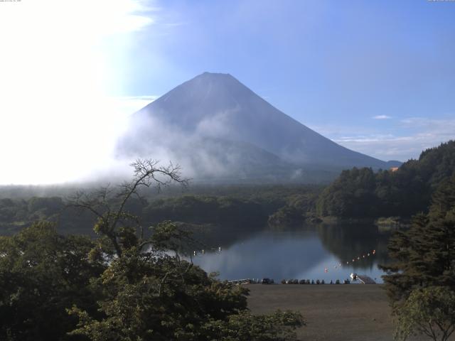 精進湖からの富士山