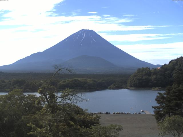 精進湖からの富士山
