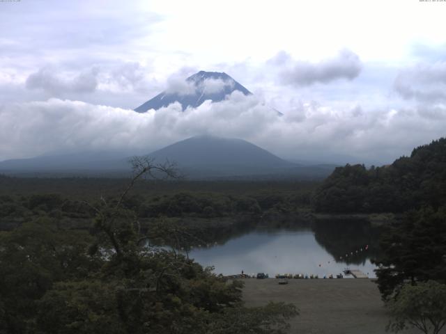 精進湖からの富士山