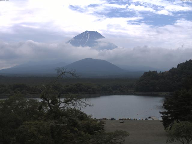 精進湖からの富士山