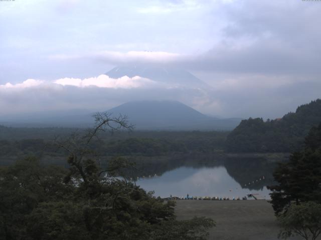 精進湖からの富士山