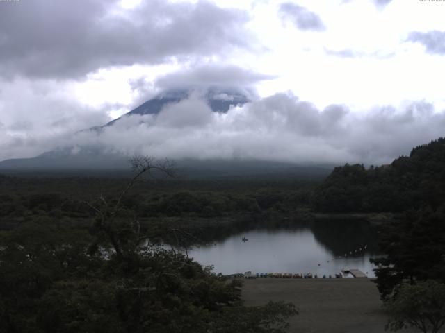 精進湖からの富士山