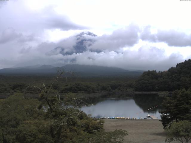 精進湖からの富士山