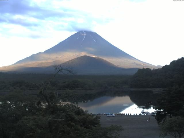 精進湖からの富士山