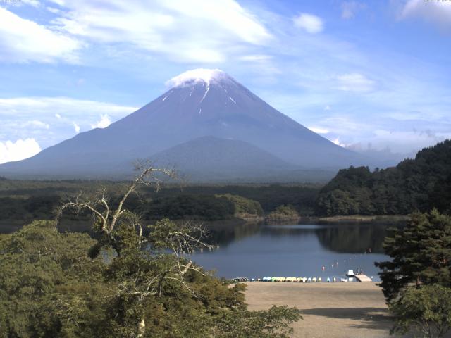 精進湖からの富士山