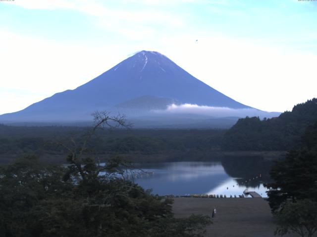 精進湖からの富士山