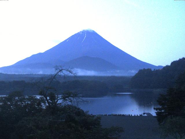 精進湖からの富士山