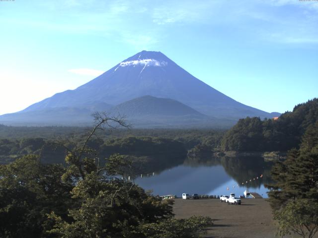 精進湖からの富士山