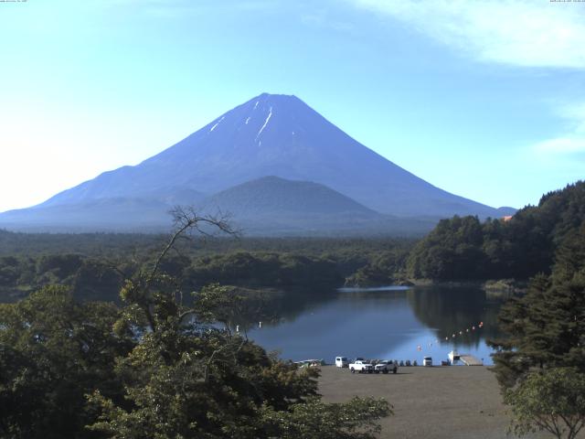 精進湖からの富士山