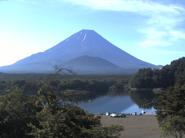 精進湖からの富士山