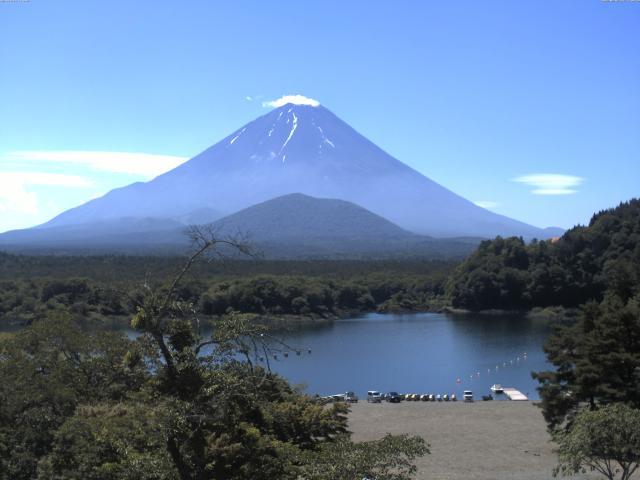 精進湖からの富士山