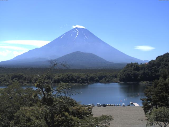 精進湖からの富士山
