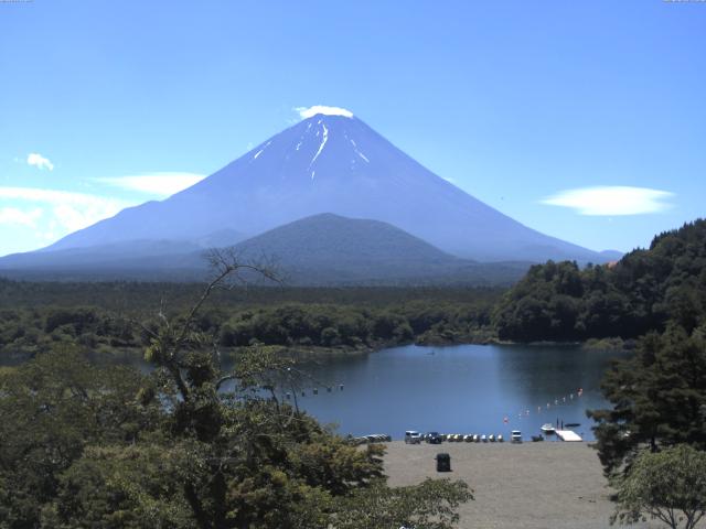 精進湖からの富士山