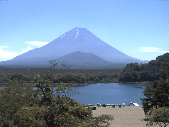 精進湖からの富士山