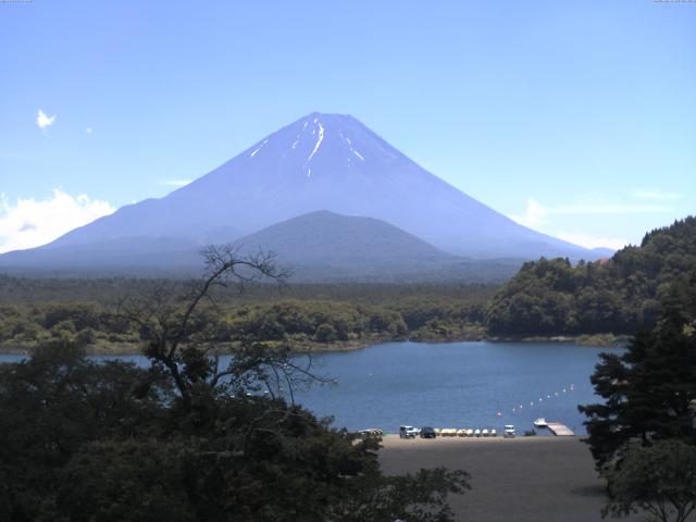 精進湖からの富士山