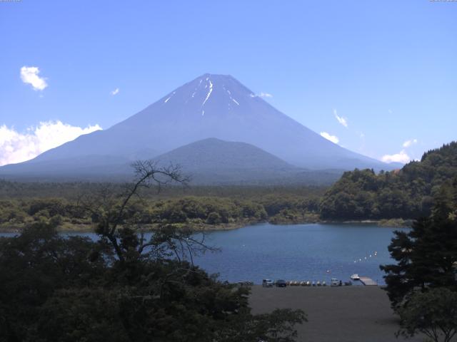 精進湖からの富士山