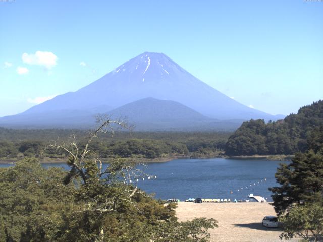 精進湖からの富士山