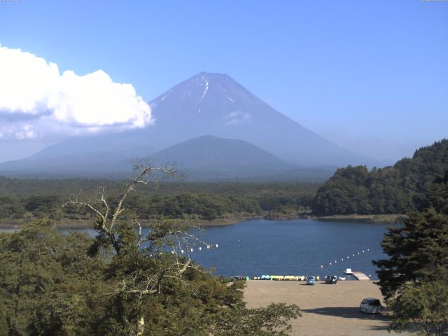 精進湖からの富士山