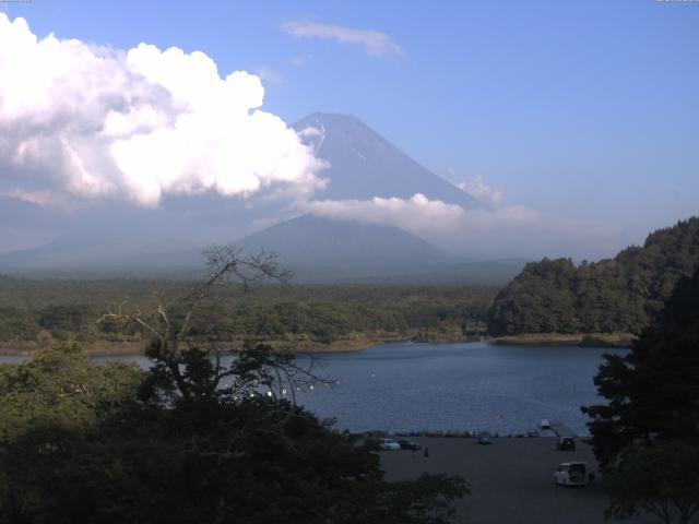精進湖からの富士山
