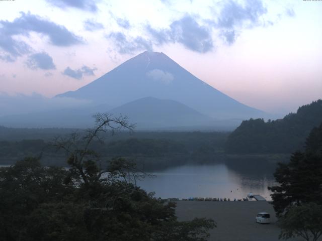 精進湖からの富士山