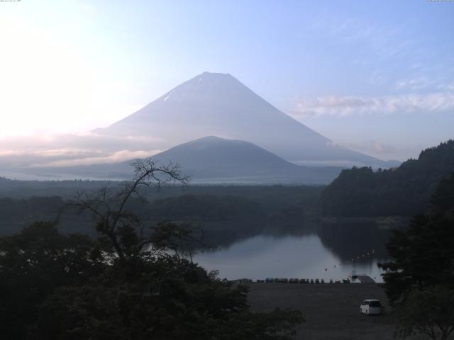 精進湖からの富士山
