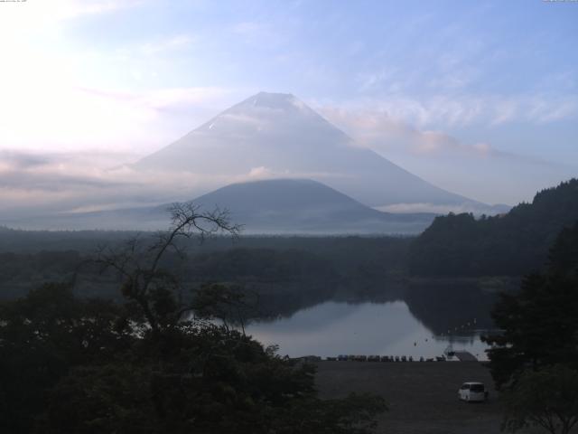 精進湖からの富士山